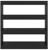 VidaXL Boekenkast/kamerscherm 100x30x103 cm zwart