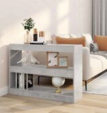 VidaXL Boekenkast/kamerscherm 100x30x72 cm betongrijs