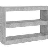 VidaXL Boekenkast/kamerscherm 100x30x72 cm betongrijs