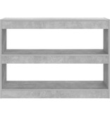 VidaXL Boekenkast/kamerscherm 100x30x72 cm betongrijs
