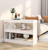 VidaXL Boekenkast/kamerscherm 100x30x72 cm wit