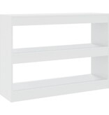 VidaXL Boekenkast/kamerscherm 100x30x72 cm wit