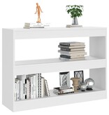 VidaXL Boekenkast/kamerscherm 100x30x72 cm wit