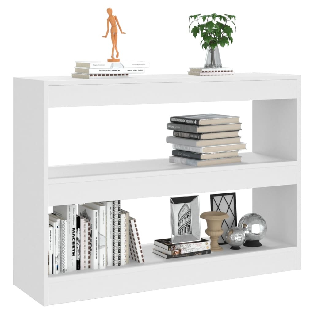 VidaXL Boekenkast/kamerscherm 100x30x72 cm wit