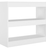 VidaXL Boekenkast/kamerscherm 80x30x72 cm wit