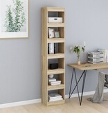 VidaXL Boekenkast/kamerscherm 40x30x198 cm sonoma eikenkleurig
