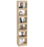 VidaXL Boekenkast/kamerscherm 40x30x198 cm sonoma eikenkleurig