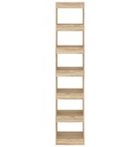 VidaXL Boekenkast/kamerscherm 40x30x198 cm sonoma eikenkleurig