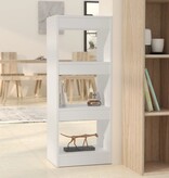 VidaXL Boekenkast/kamerscherm 40x30x103 cm bewerkt hout wit