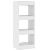 VidaXL Boekenkast/kamerscherm 40x30x103 cm bewerkt hout wit