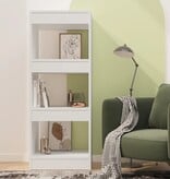 VidaXL Boekenkast/kamerscherm 40x30x103 cm bewerkt hout wit