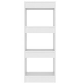 VidaXL Boekenkast/kamerscherm 40x30x103 cm bewerkt hout wit