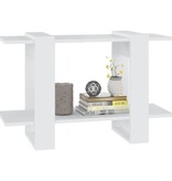 VidaXL Boekenkast/kamerscherm 80x30x51 cm wit