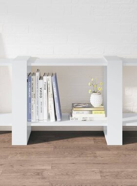VidaXL Boekenkast 100x30x51 cm bewerkt hout wit