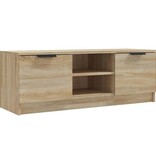 VidaXL Tv-meubel 102x35x36,5 cm bewerkt hout sonoma eikenkleurig