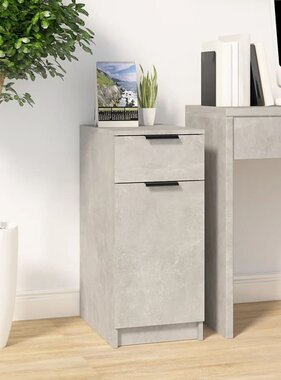 VidaXL Bureaukast 33,5x50x75 cm bewerkt hout betongrijs