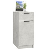 VidaXL Bureaukast 33,5x50x75 cm bewerkt hout betongrijs