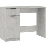 VidaXL Bureau 100x50x75 cm bewerkt hout betongrijs
