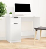 VidaXL Bureau 100x50x75 cm bewerkt hout wit