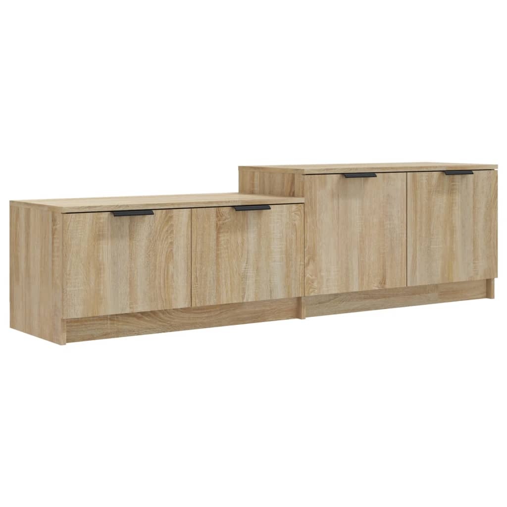 VidaXL Tv-meubel 158,5x36x45 cm bewerkt hout sonoma eikenkleurig