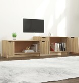 VidaXL Tv-meubel 158,5x36x45 cm bewerkt hout sonoma eikenkleurig