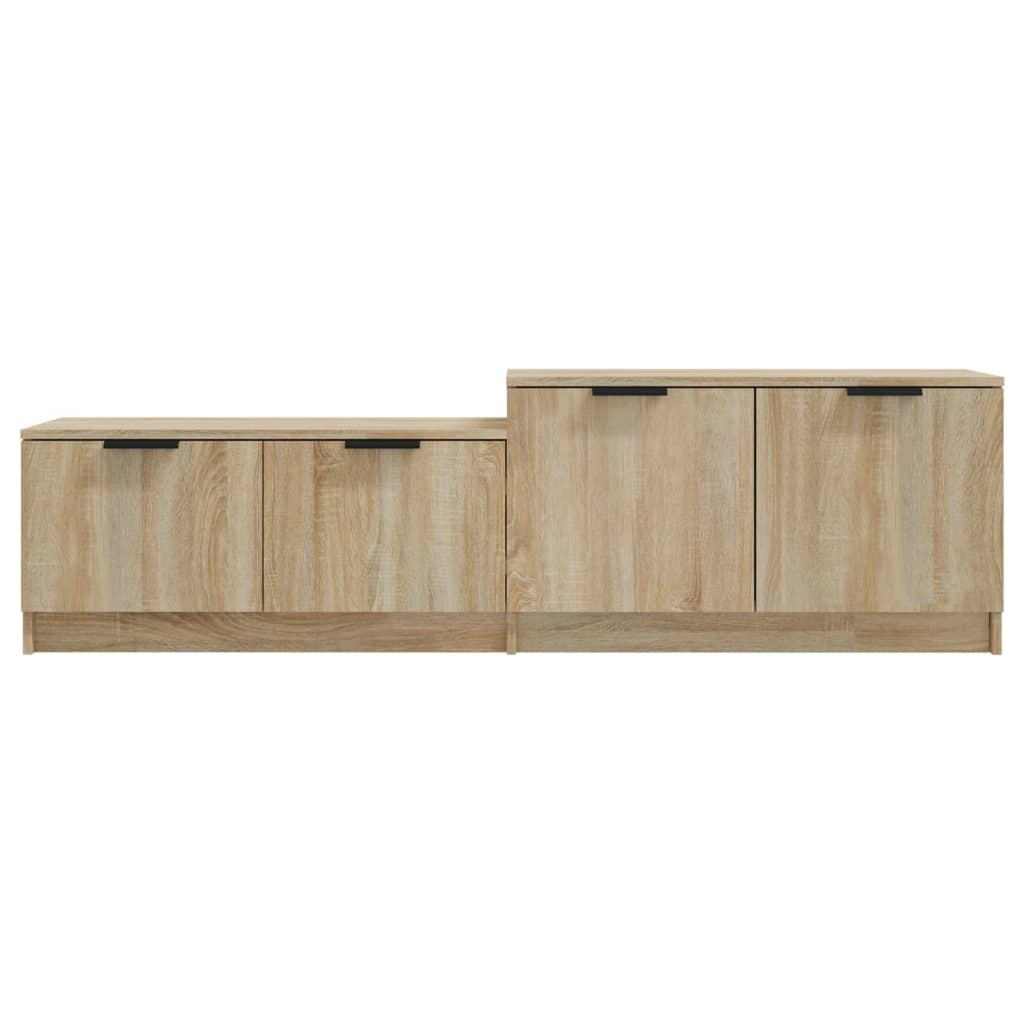 VidaXL Tv-meubel 158,5x36x45 cm bewerkt hout sonoma eikenkleurig
