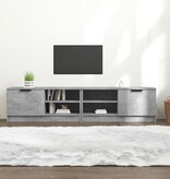 VidaXL Tv-meubels 2 st 80x35x36,5 cm bewerkt hout betongrijs