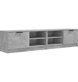 VidaXL Tv-meubels 2 st 80x35x36,5 cm bewerkt hout betongrijs
