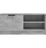 VidaXL Tv-meubels 2 st 80x35x36,5 cm bewerkt hout betongrijs