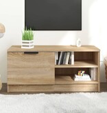 VidaXL Tv-meubel 80x35x36,5 cm bewerkt hout sonoma eikenkleurig