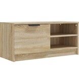 VidaXL Tv-meubel 80x35x36,5 cm bewerkt hout sonoma eikenkleurig