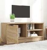 VidaXL Tv-meubel 80x35x36,5 cm bewerkt hout sonoma eikenkleurig