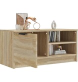 VidaXL Tv-meubel 80x35x36,5 cm bewerkt hout sonoma eikenkleurig