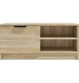 VidaXL Tv-meubel 80x35x36,5 cm bewerkt hout sonoma eikenkleurig