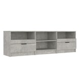 VidaXL Tv-meubel 150x33,5x45 cm bewerkt hout betongrijs