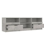 VidaXL Tv-meubel 150x33,5x45 cm bewerkt hout betongrijs