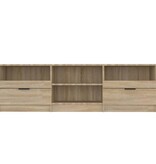 VidaXL Tv-meubel 150x33,5x45 cm bewerkt hout sonoma eikenkleurig