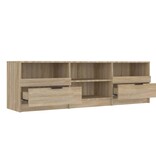 VidaXL Tv-meubel 150x33,5x45 cm bewerkt hout sonoma eikenkleurig