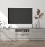 VidaXL Tv-meubel 140x35x40 cm bewerkt hout betongrijs