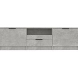 VidaXL Tv-meubel 140x35x40 cm bewerkt hout betongrijs