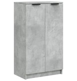 VidaXL Schoenenkast 59x35x100 cm bewerkt hout betongrijs