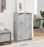 VidaXL Schoenenkast 59x35x100 cm bewerkt hout betongrijs
