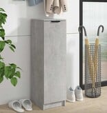VidaXL Schoenenkast 30x35x100 cm bewerkt hout betongrijs