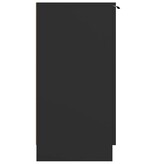 VidaXL Schoenenkast 59x35x70 cm bewerkt hout zwart