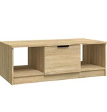 VidaXL Salontafel 102x50x36 cm bewerkt hout sonoma eikenkleurig