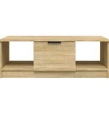 VidaXL Salontafel 102x50x36 cm bewerkt hout sonoma eikenkleurig