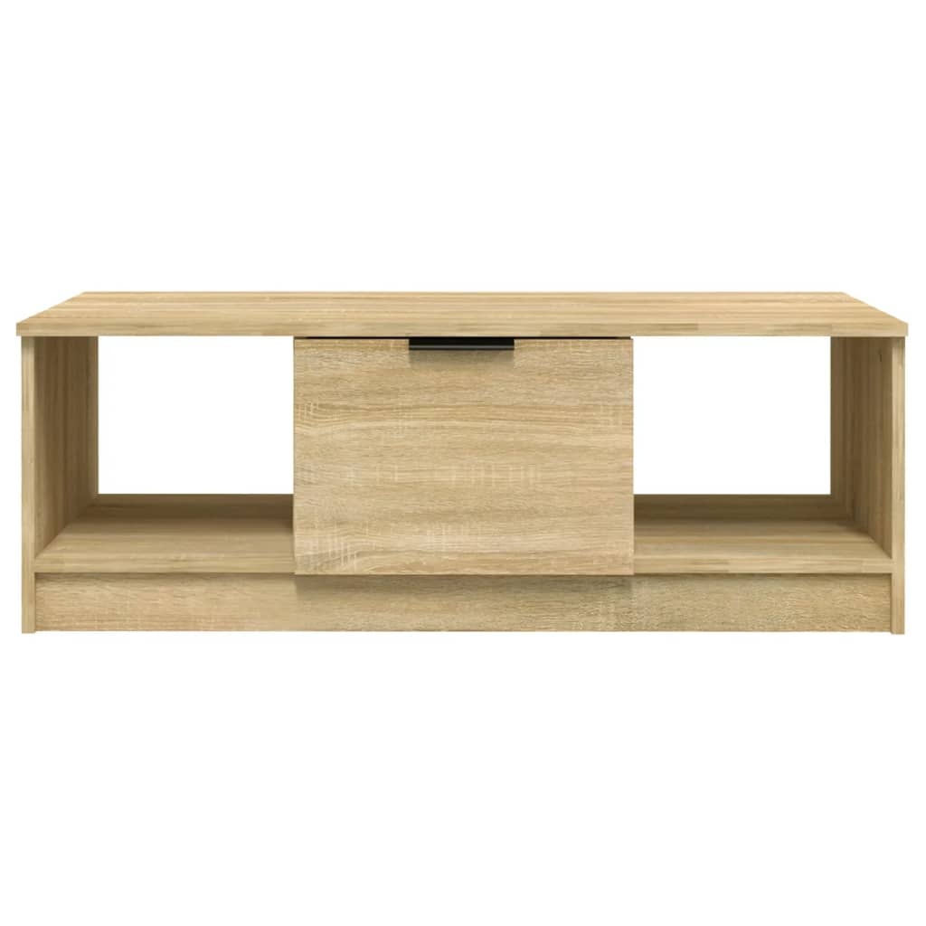 VidaXL Salontafel 102x50x36 cm bewerkt hout sonoma eikenkleurig