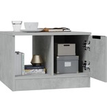 VidaXL Salontafel 50x50x36 cm bewerkt hout betongrijs