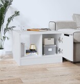 VidaXL Salontafel 50x50x36 cm bewerkt hout wit