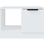 VidaXL Salontafel 50x50x36 cm bewerkt hout wit